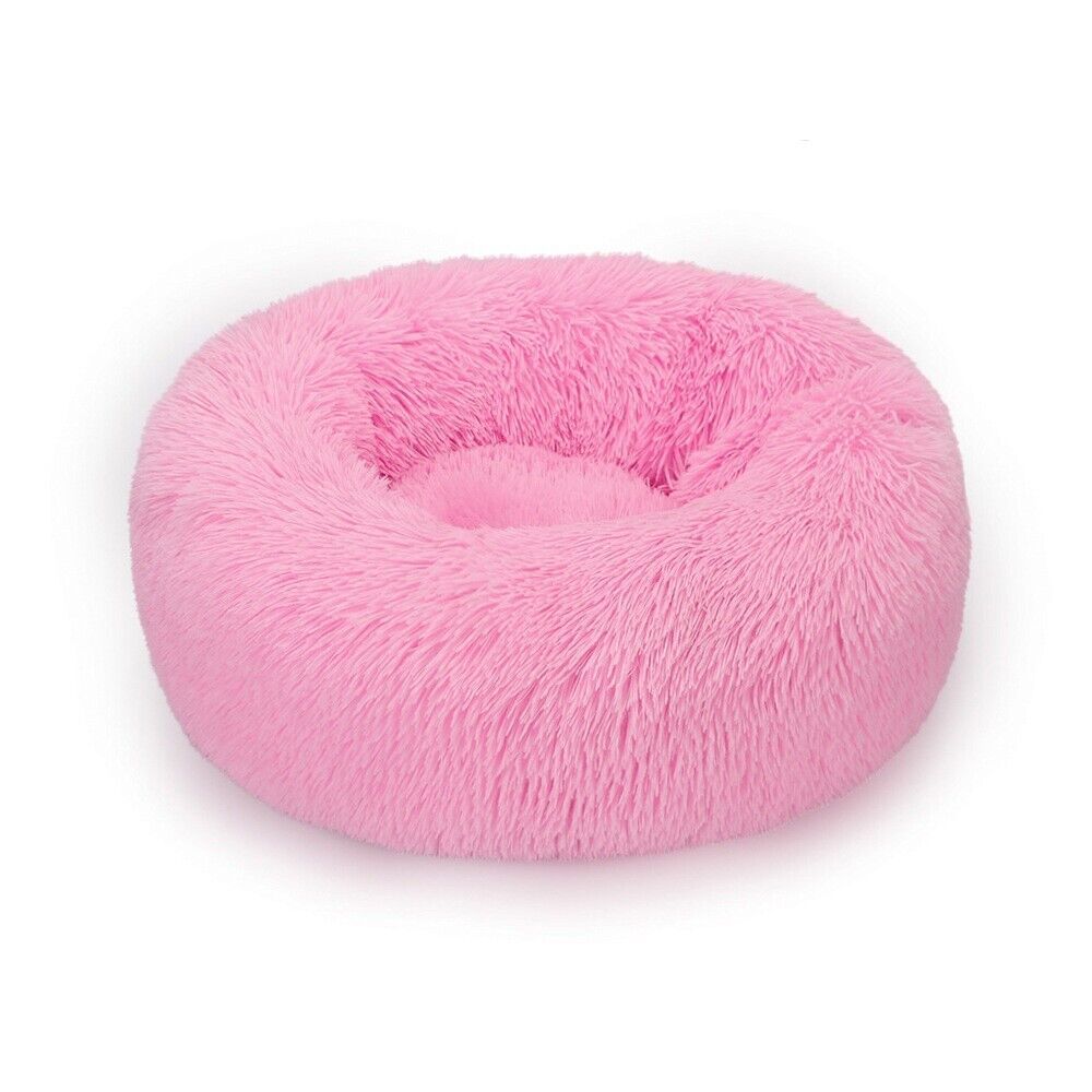 Plush Dog Bed with Washable Cover - Comfortable Pet Lounger