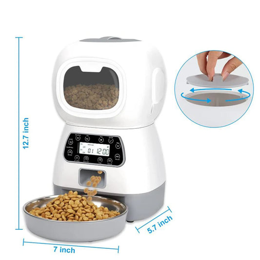 repetsun 3.5L Automatic Pet Feeder Smart Food Dispenser