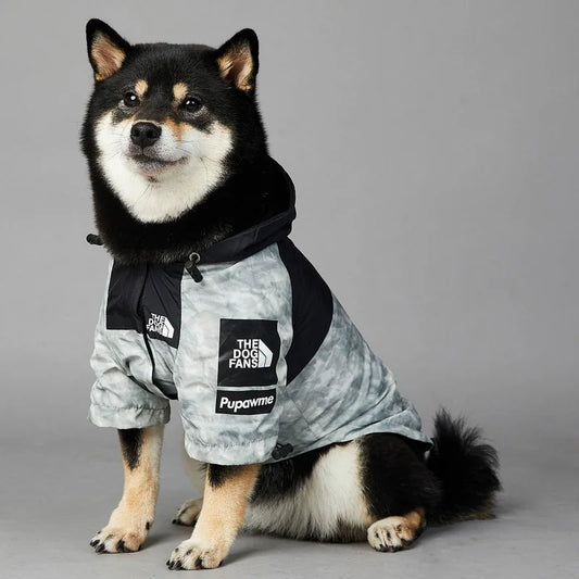 All-Weather Dog Raincoat Windbreaker Hoodie - THE DOG FACE