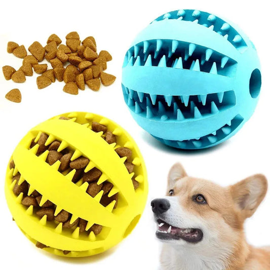Natural Rubber Dog Chew Ball Toy for Teeth Cleaning - 5cm