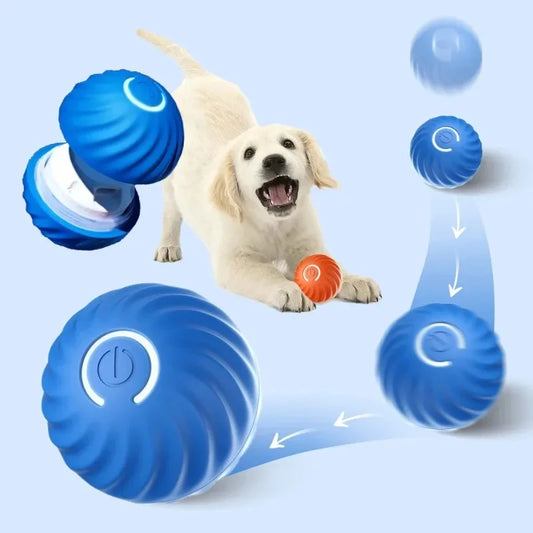 Smart Dog Toy Ball USB Automatic Moving Bouncing Ball for Dogs & Cats