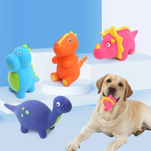 Interactive Squeaky Dinosaur Dog Toys - Fun Chew Toy for Dogs