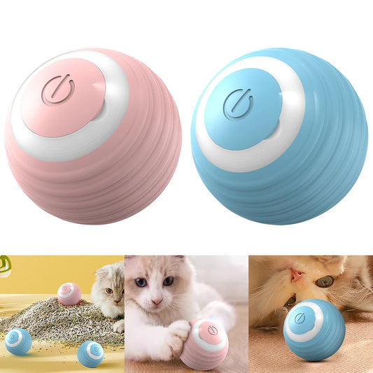 Interactive Automatic Rolling LED Cat Toy Ball - Self-Moving Smart Toy