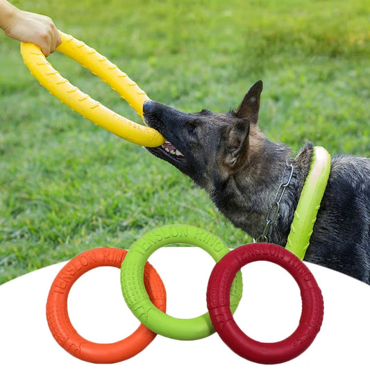 Floating EVA Pet Pull Ring Toy for Dog Training and Interactive Play